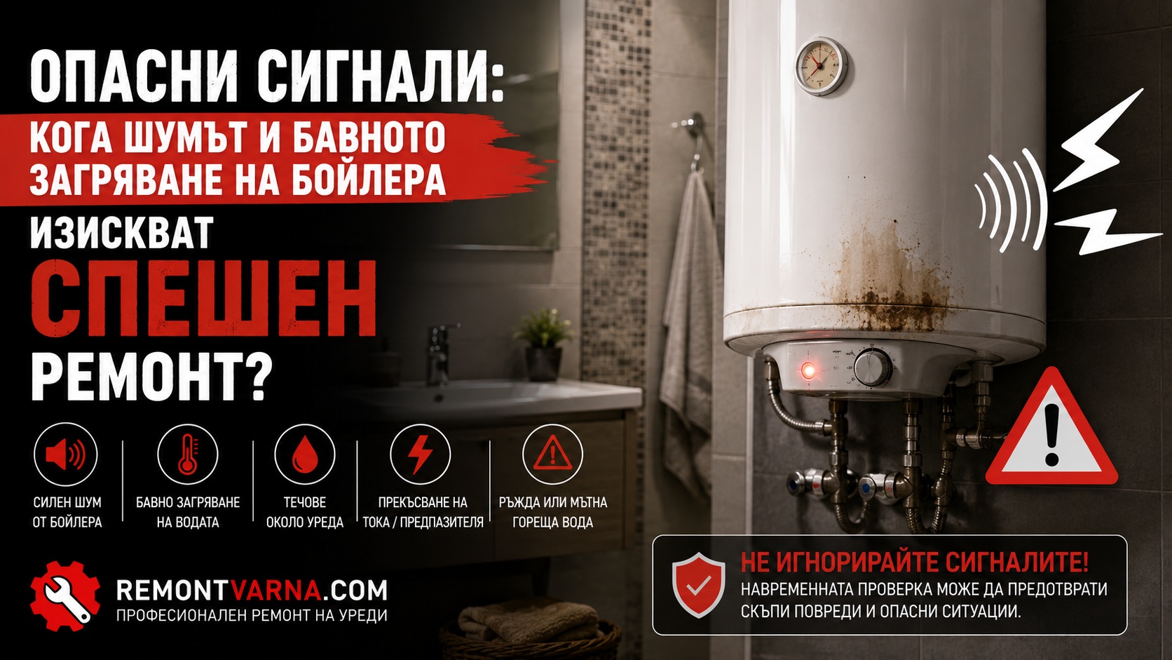 Опасни сигнали: Кога шумът и бавното загряване на бойлера изискват спешен ремонт?